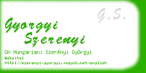 gyorgyi szerenyi business card